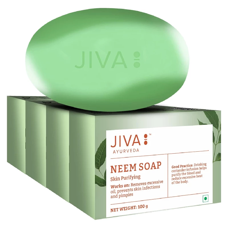 Jiva Ayurveda Neem Soap, 400 g-1.webp